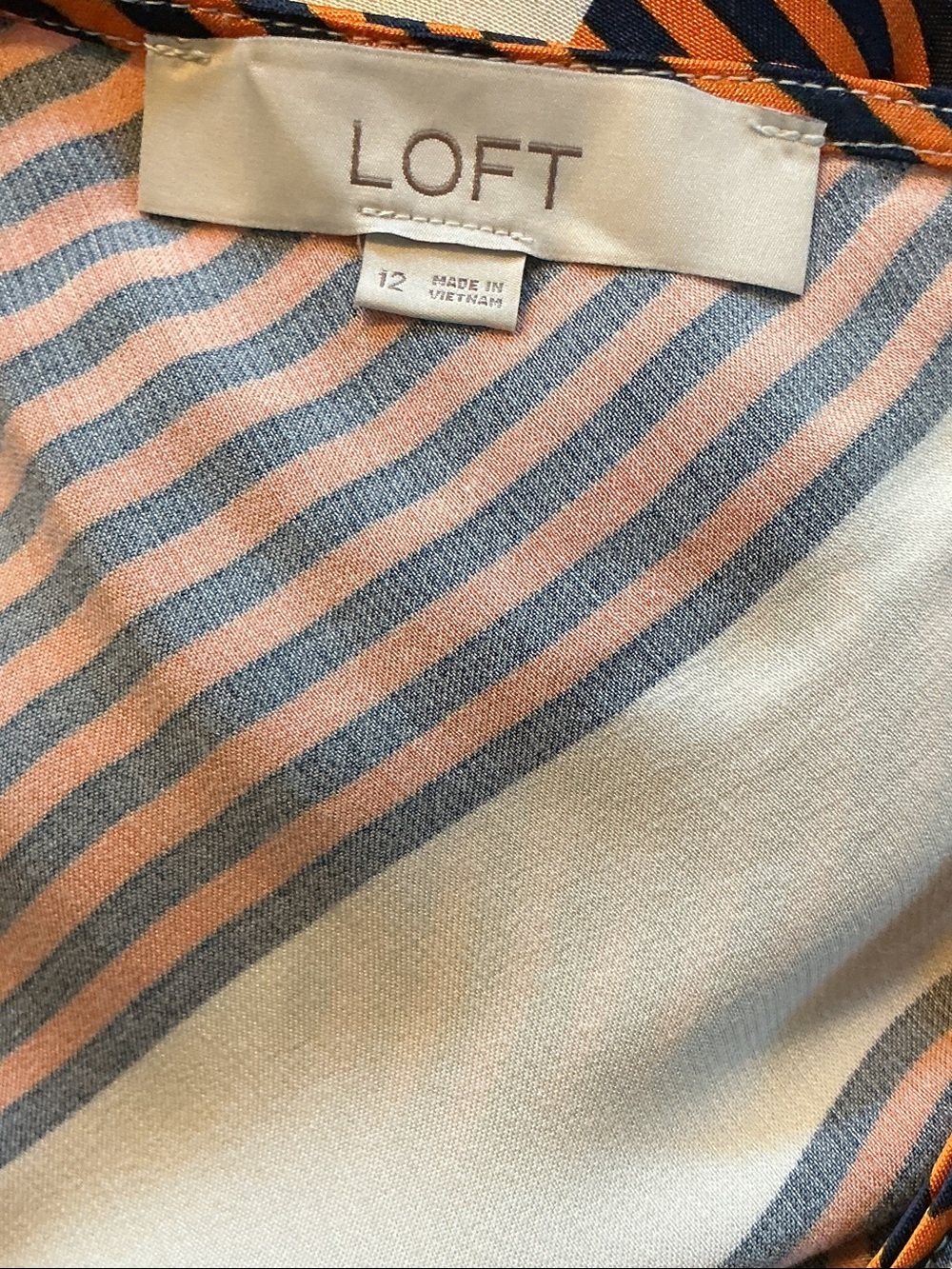 Loft Striped Maxi SunDress in Rust and Cream - Picture 5 of 6